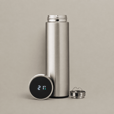 Termo inteligente 400 ml de acero inoxidable con pantalla LED de temperatura Botella térmica Botella - Sweet Home