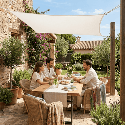 Toldo Vela de Sombra Transpirable con Protección UV (Rectangular y Triangular) - Sweet Home