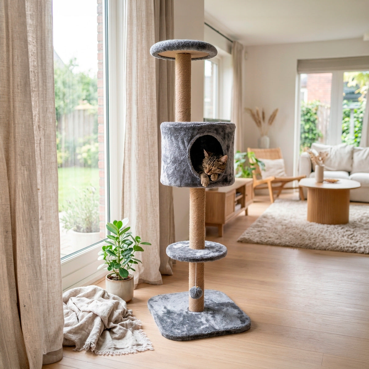 Torre Rascador Modular para Gatos 6 en 1