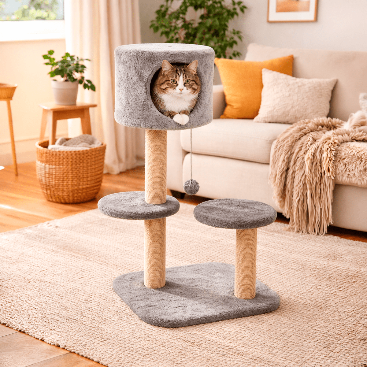 Torre Rascador Modular para Gatos 6 en 1 - Sweet Home