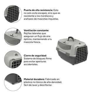 Transportín Rígido para Gatos y Perros Pequeños (Hasta 6kg) - Sweet Home