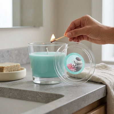 Vela Classic Candle de Cera Vegetal | Relajación y Decoración para el Hogar velas Aroma - Sweet Home
