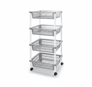 Verdulera de 4 Pisos Reforzada - Organizador Multiusos para Cocina - Sweet Home
