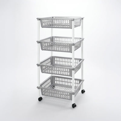 Verdulera de 4 Pisos Reforzada - Organizador Multiusos para Cocina Librerías y estanterías modulares cocina - Sweet Home