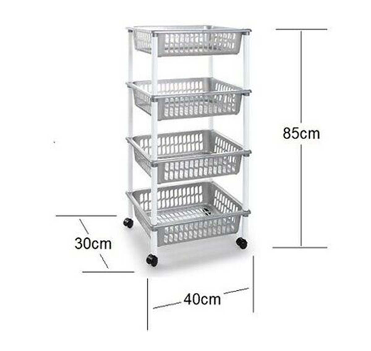 Verdulera de 4 Pisos Reforzada - Organizador Multiusos para Cocina - Sweet Home