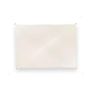 Toldo vela rectangular color beige dando sombra en terraza exterior - Sweet Home