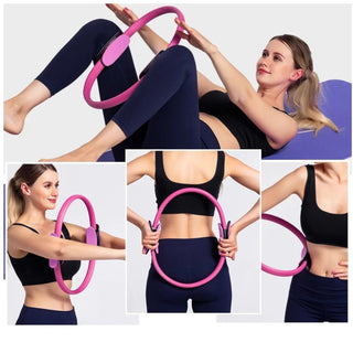 Aro de pilates negro de 40cm para ejercicios de resistencia y tonificación - Sweet Home