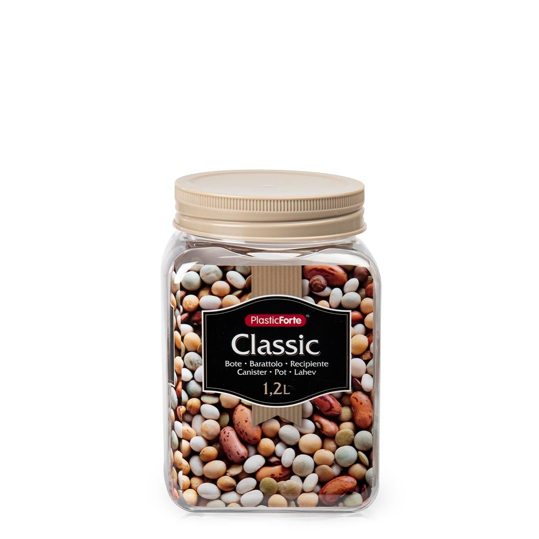 Bote Classic Cuadrado 1,2 L Pet - Sweet Home