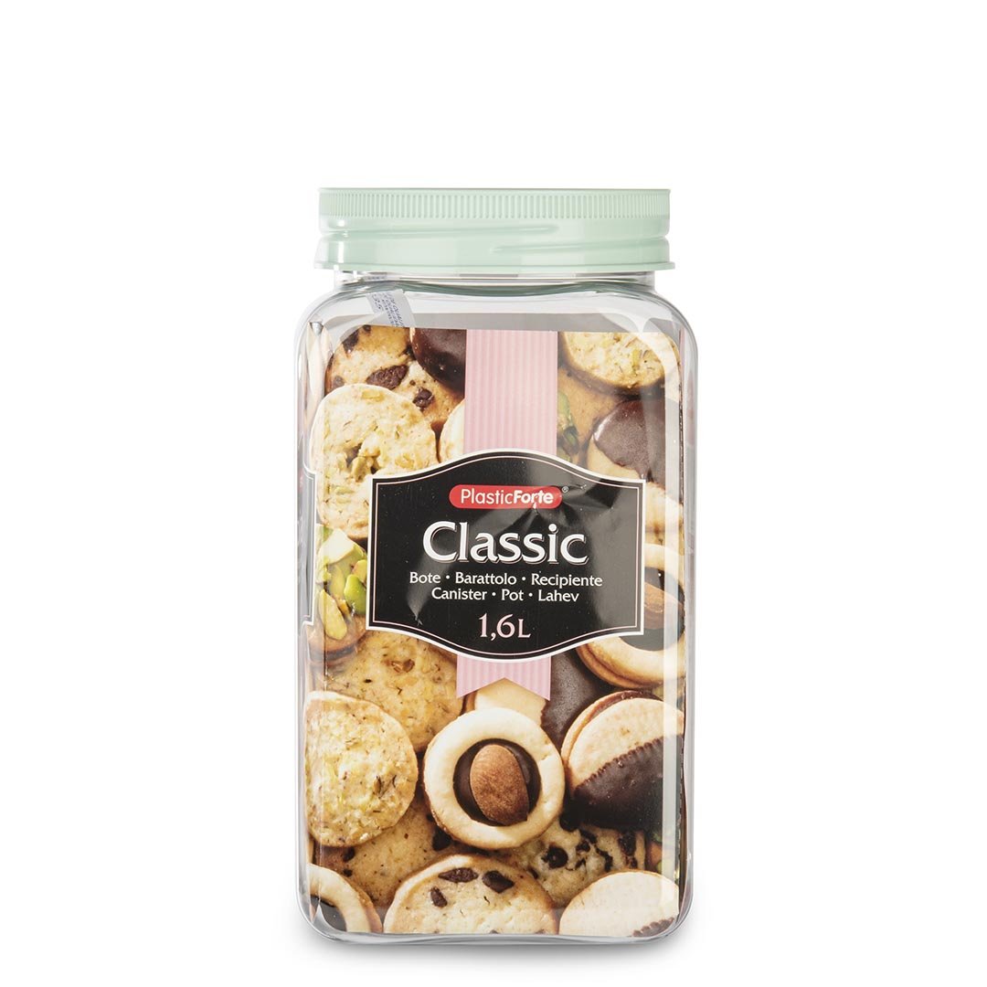 Bote Classic Cuadrado 1,6 L Pet - Sweet Home