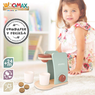 Cafetera de madera para niños y niñas, Woomax - Sweet Home