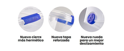Caja Almacenamiento 25 litros Transparente - Sweet Home