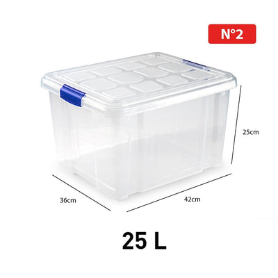 Caja Almacenamiento 25 litros Transparente - Sweet Home