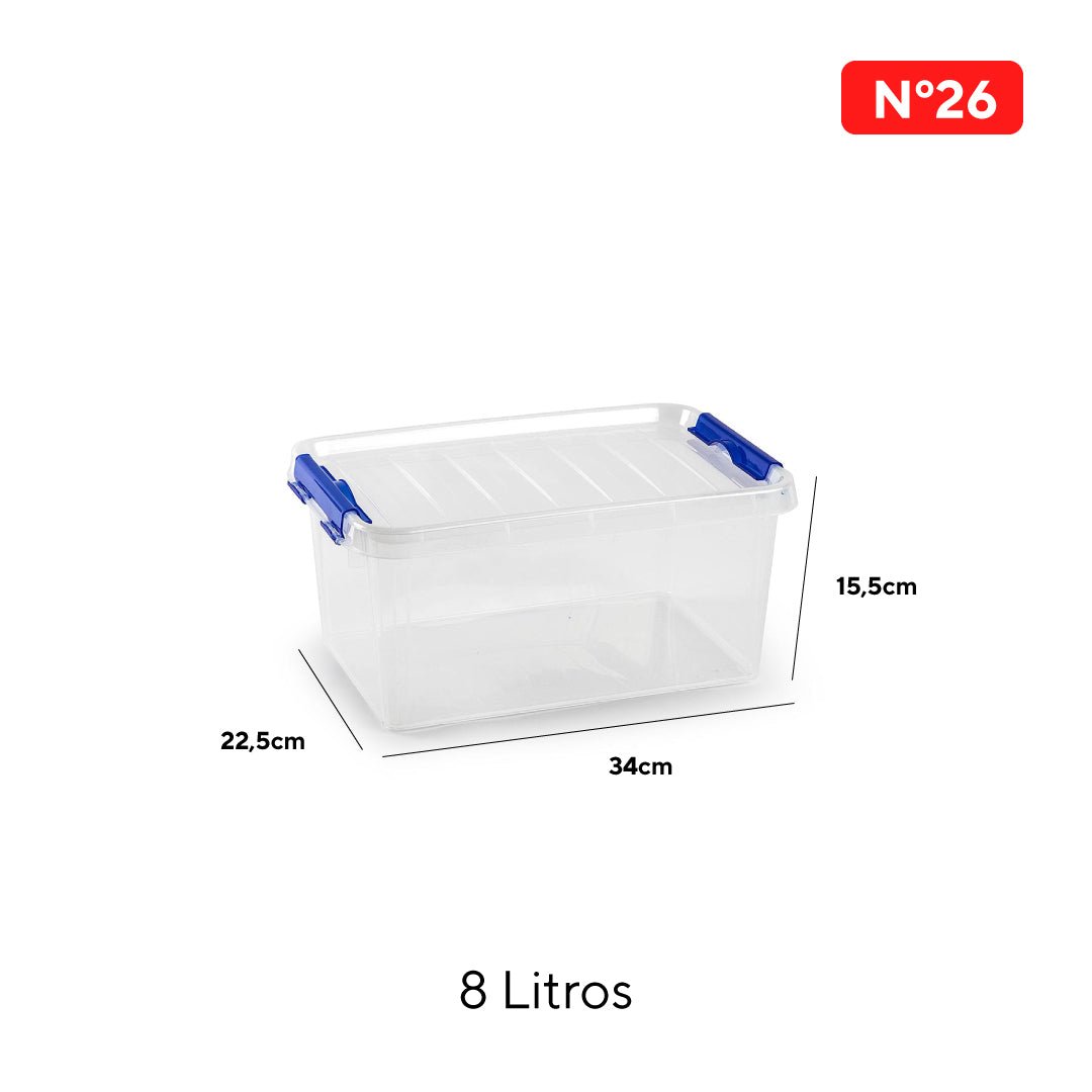 Caja Plástica Organizadora De 27 Litros Con Tapa - Plastihogar