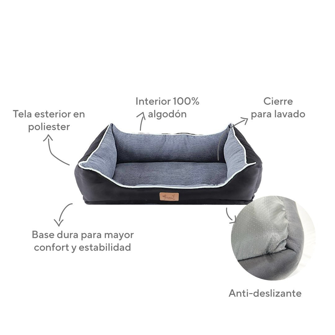 Cama Cuna Para Perros Gris - Sweet Home