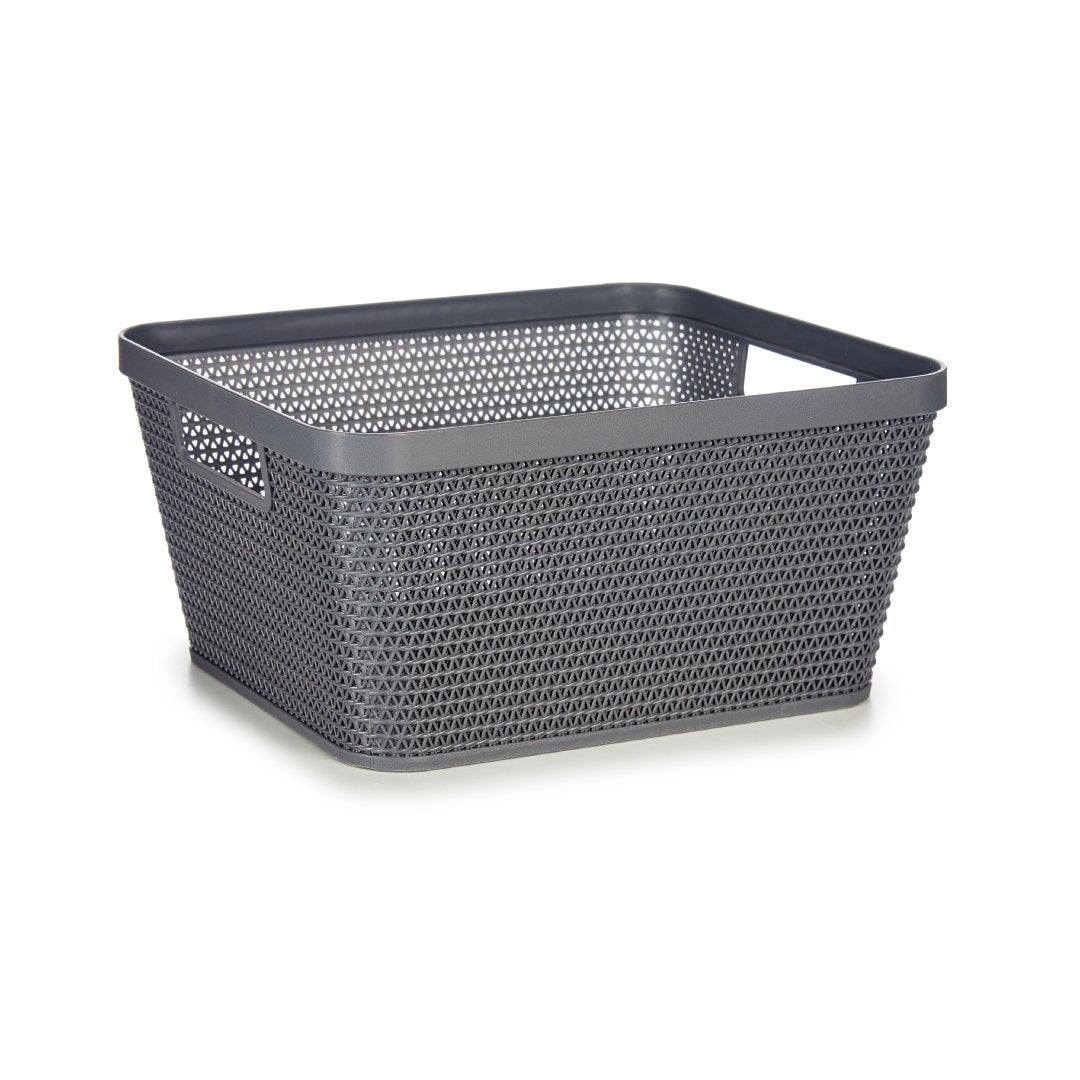 Cesta Gris Multiuso Rectangular Mediana - Sweet Home