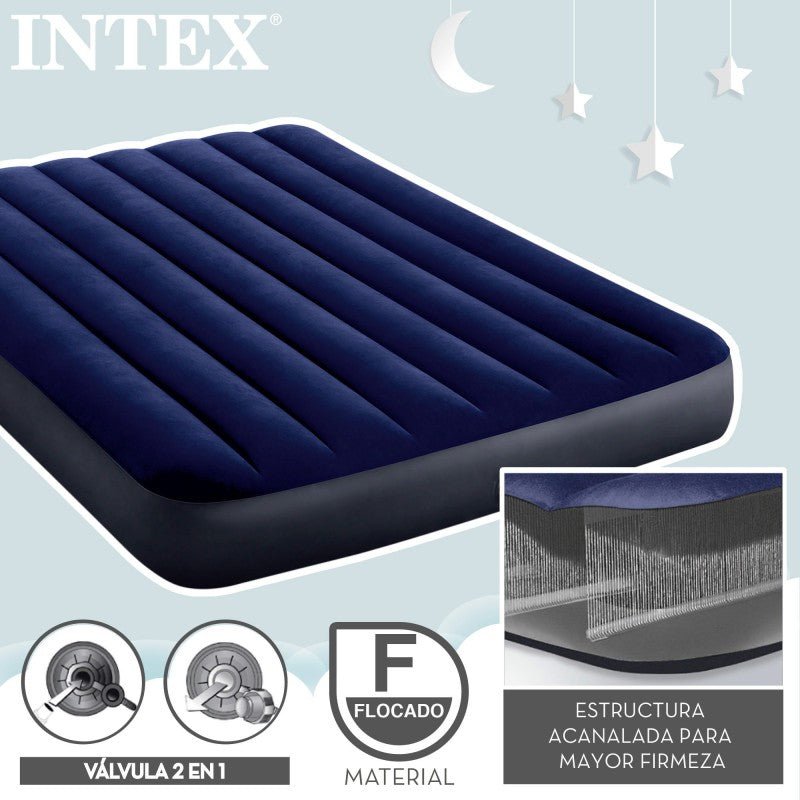Colchón Hinchable INTEX Dura-Beam Downy - Sweet Home