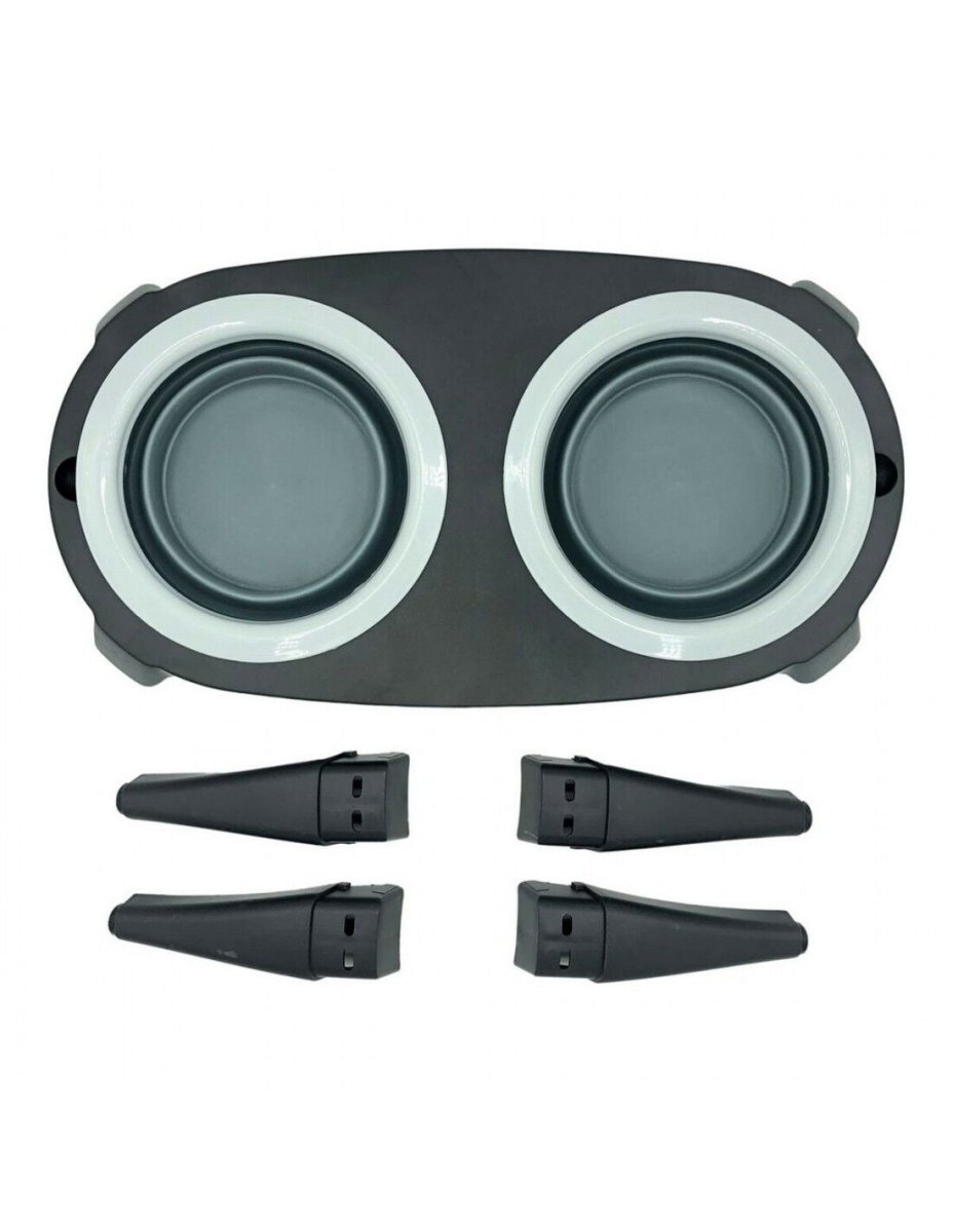 Comedero Para Mascotas Gris Silicona - Sweet Home