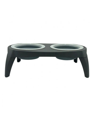 Comedero Para Mascotas Gris Silicona - Sweet Home