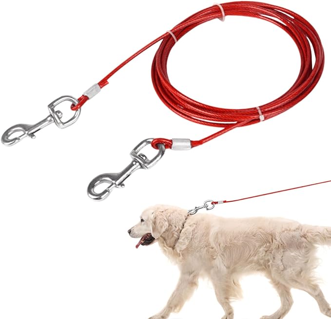 Correa Para Perros Ultra Resistente 6m Cable Acero Perros - Sweet Home