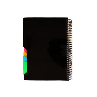 Cuaderno Negro A4 160 Hojas 4 Separadores 4 Portadas - Sweet Home