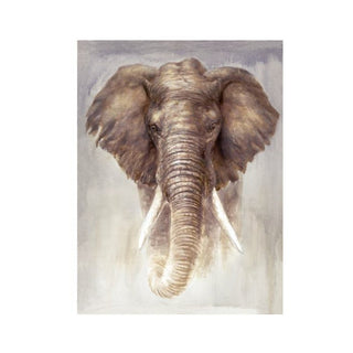 Cuadros Lienzo Pintura Elefante De Frente - Sweet Home