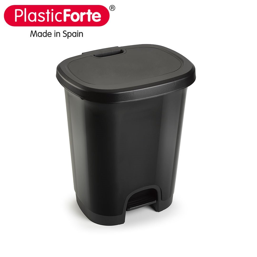 Cubo de basura con pedal 27 L Negro - Sweet Home
