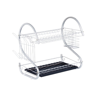 Escurreplatos Doble Metal con Bandeja - Sweet Home