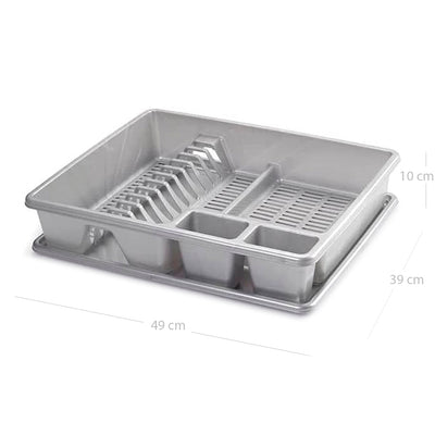 Escurreplatos Rectangular Gris - Sweet Home