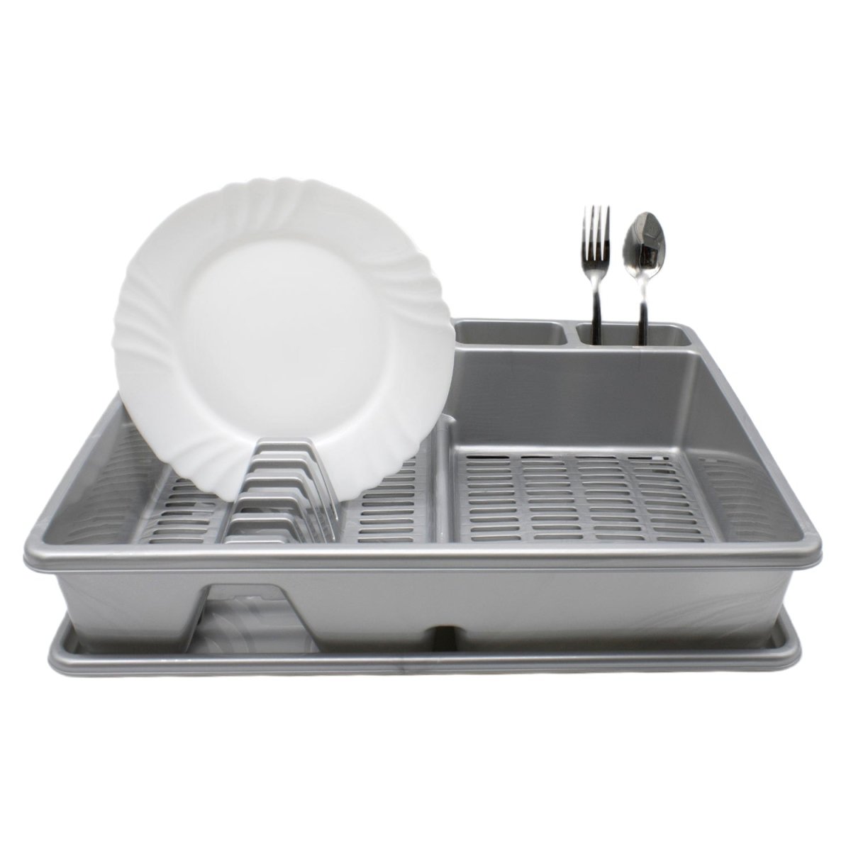 Escurreplatos Rectangular Gris - Sweet Home