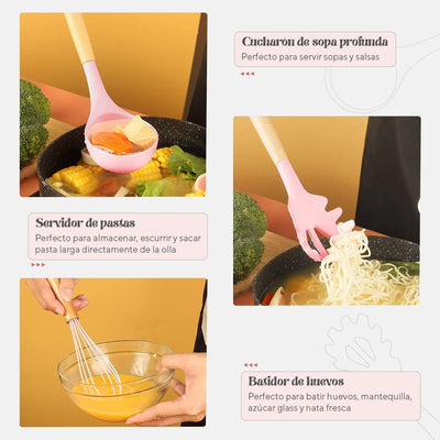 Juego de 12 Utensilios de Cocina - Sweet Home