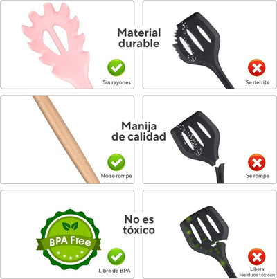 Juego de 12 Utensilios de Cocina - Sweet Home