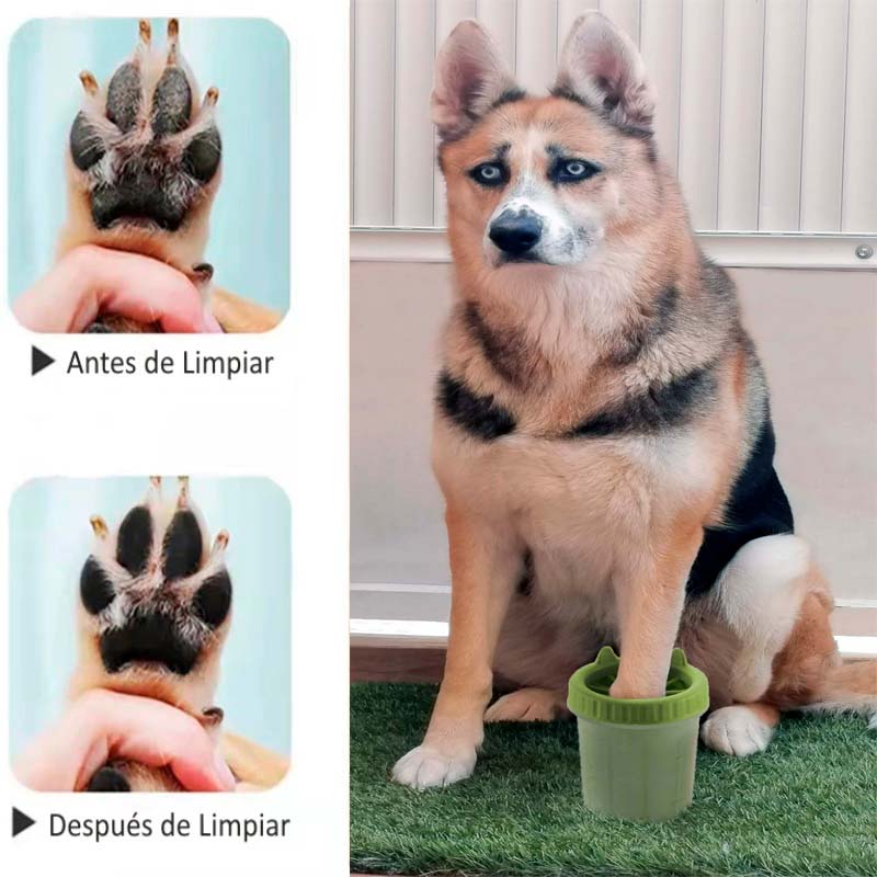Limpia Patas Perro Portátil Verde Perro Pequeño - Sweet Home