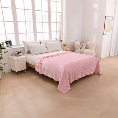 Manta de Franela Suave Rosa - Sweet Home