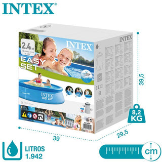 Piscina hinchable Redonda INTEX Easy Set 244 x 61 + Depuradora - Sweet Home