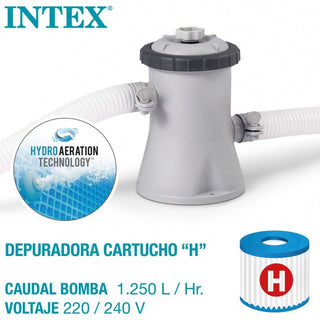 Piscina hinchable Redonda INTEX Easy Set 244 x 61 + Depuradora - Sweet Home