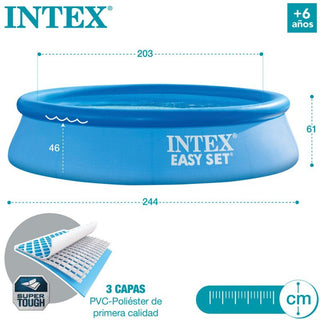 Piscina hinchable Redonda INTEX Easy Set 244 x 61 + Depuradora - Sweet Home