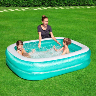 Piscina Inflable Familiar Blue Rectangular 201x150 x51 cm - Sweet Home
