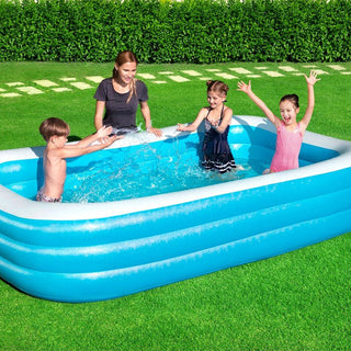 Piscina Inflable Familiar Deluxe Blue Rectangular 305x183x56 cm - Sweet Home
