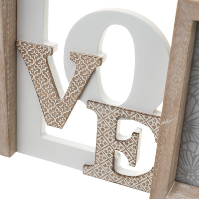 Portafotos Doble LOVE MDF - Sweet Home
