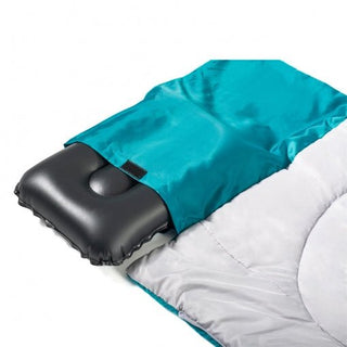 Saco De Dormir Con Almohada Azul De Poliéster Y Fibra De 190x84 Cm - Sweet Home