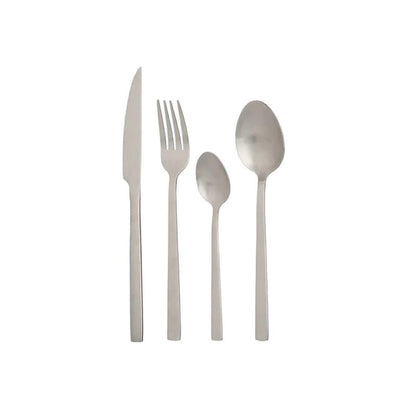 Set 16 Piezas Cubiertos Plata Mate - Sweet Home