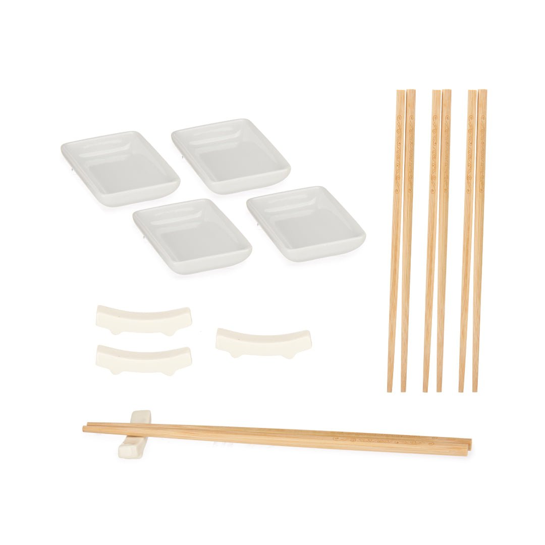 Set Sushi Blanco 12 Piezas - Sweet Home