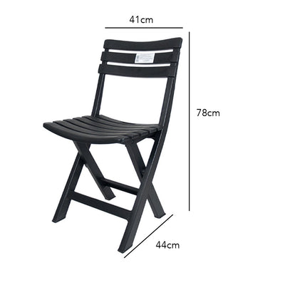Silla de Resina Plegable Tevere Negra Progarden - Sweet Home