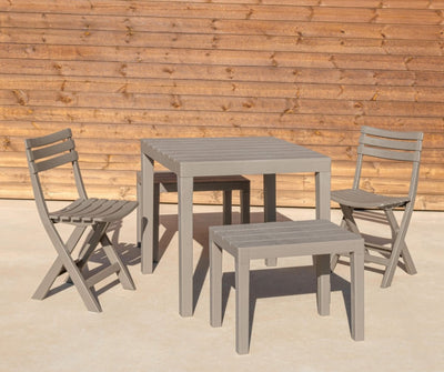 Silla de Resina Plegable Tevere Negra Progarden - Sweet Home