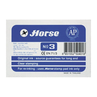 Tampón , almohadilla para sello Azul nº3, Horse - Sweet Home