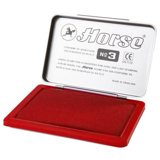 Tampón , almohadilla para sello Rojo nº3, Horse - Sweet Home
