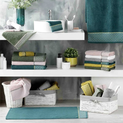 Toalla Baño 90 x 150 cm Felpa Lisa Jacquard - Sweet Home