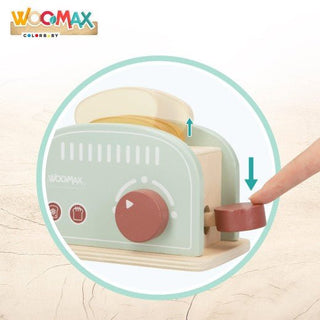 Tostadora de juguete de madera c/accesorios Woomax - Sweet Home